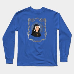 St Faustina Kowalska Great Love Catholic Quote Divine Mercy Long Sleeve T-Shirt